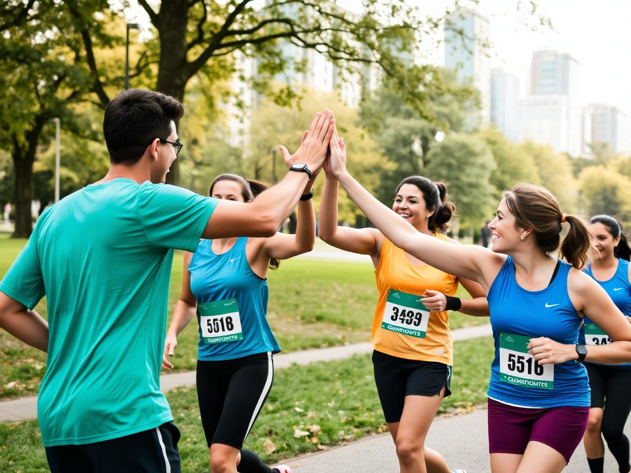 Elite Run Club community gathered before a Wichita group run
