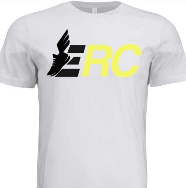 Elite Run Club "Elite Energy" Tee – White/Black/Neon Yellow